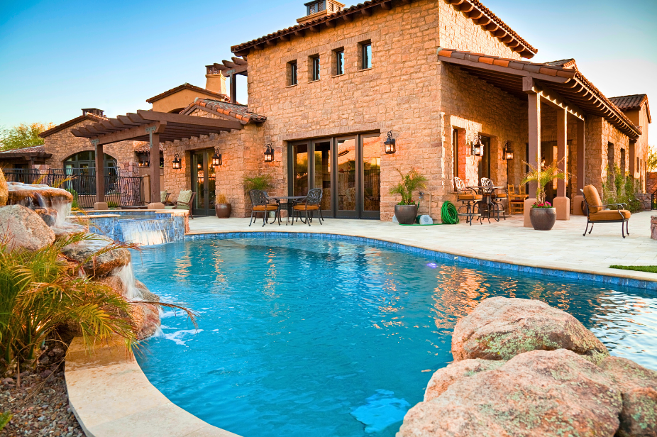 Care-Free-Pools-Rustic-mansion